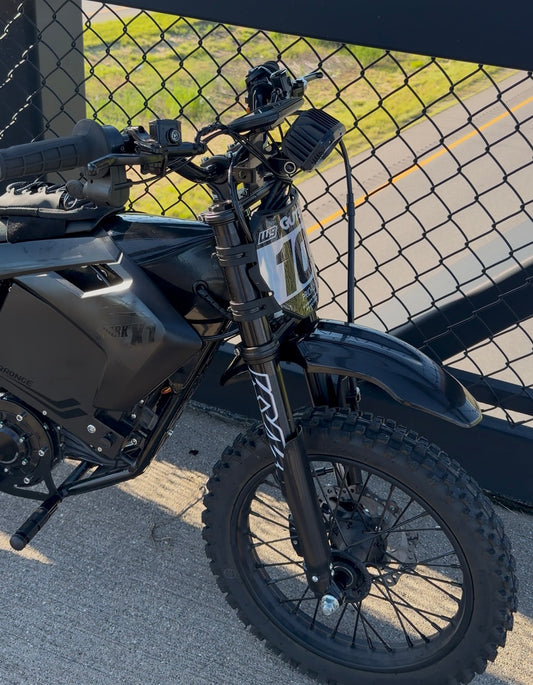 White/black KYB fork stickers